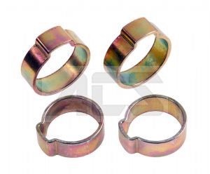 Mild Steel Single Ear O Clips 7mm - 18mm