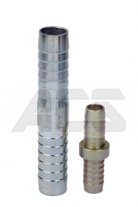 Zinc Plated Steel Barbed Hose Connector  1/2