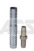 Zinc Plated Steel Barbed Hose Connector  1/2 - 4