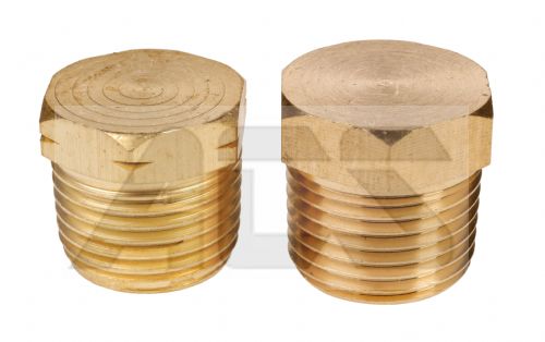 Brass Hollow Hex Male BSPT and NPT Blanking Plug