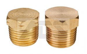 Brass Hollow Hex Male BSPT and NPT Blanking Plug