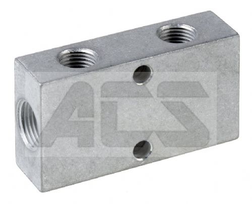 Aluminium Single Side BSP  Manifold 1/8