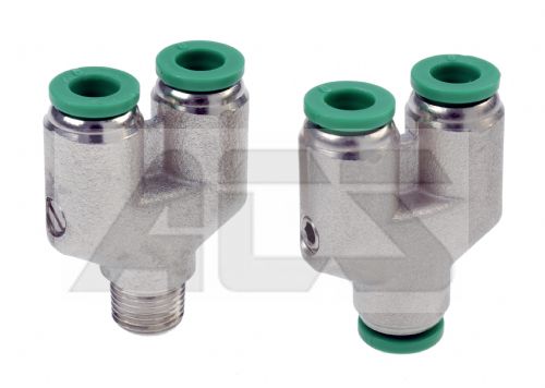 Olab Push in Y Piece Connector 4mm - 6mm