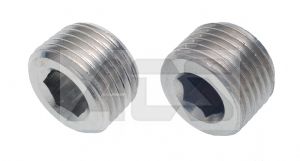 Nickel Plated Brass Int Hex Male Blanking Plug