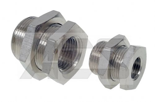 Nickel Plated Brass BSP Bulkhead Fitting