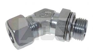 Swivel 45 Deg Elbow BSPP Metric (L) & (S)