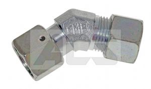 Female Swivel 45 Deg Elbow Coupling Metric L & S