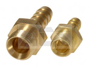 Hose Tail - Brass BSPP 1/8