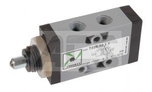 Techno228 Series Plunger/Spring Valve Panel Mount