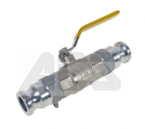 Ball valve/Camlock assembly Aluminium 1/2