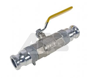 Ball valve/Camlock assembly Aluminium 1/2