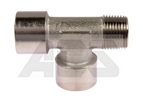 Nickel Plated Brass Offset Male BSP Tee 