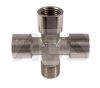 Nickel Plated Brass Male/Female BSP Equal Cross 