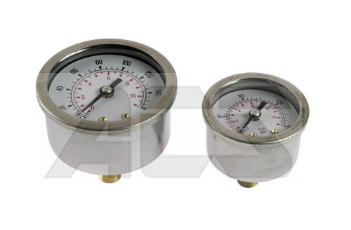 Pressure/Vacuum gauge Stainless steel case dry