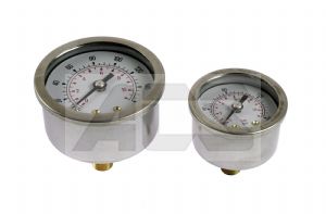 Pressure/Vacuum gauge Stainless steel case dry