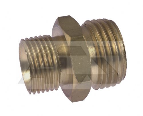 Male Hex Nipple Brass BSPP 60 degree cone