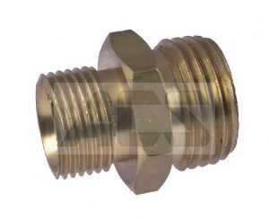 Male Hex Nipple Brass BSPP 60 degree cone