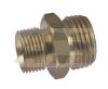 Male Hex Nipple Brass BSPP 60 degree cone