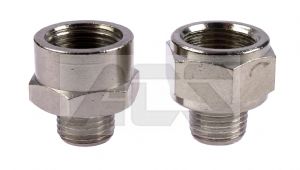 Nickel Plated Brass Male/Female BSP Adaptor 