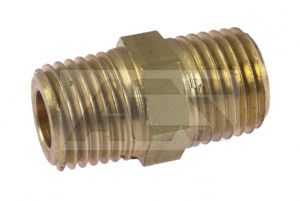 Brass Hex Male NPT/BSP Nipple Adaptor