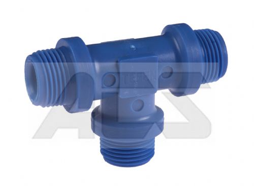 Nylon Male Equal BSP Tee Adaptor 1/8