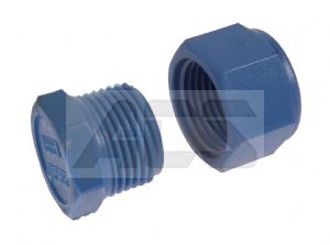 Nylon BSP Threaded Blanking Plug & Cap 1/8