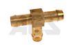 Hose Tail Barb Tee - Brass  1/4 - 3/4