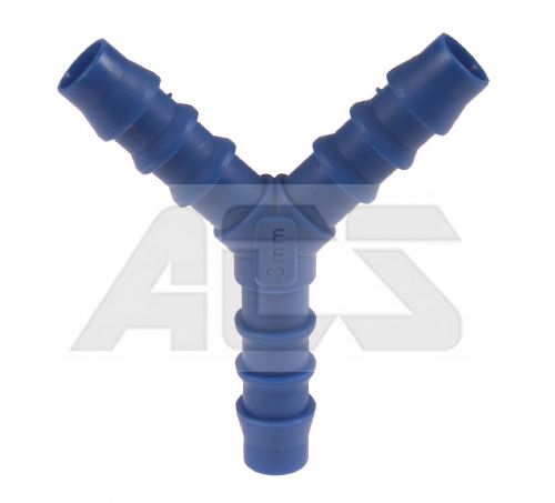 Nylon Barbed Y Hose Connector 4 - 17mm