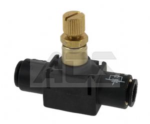 Flow control valve - in line type - push in