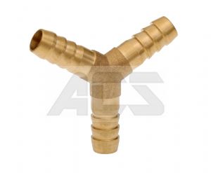 Hose Tail Y - Brass 1/4